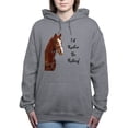 thumbnail image 1 of CafePress - Id Rather Be Riding! Horse Women's Hooded Sweatshi - Pullover Hoodie, Classic & Comfortable Hooded Sweatshirt, 1 of 4