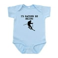 thumbnail image 1 of CafePress - Id Rather Be Skiing Body Suit - Baby Light Bodysuit, Size Newborn - 24 Months, 1 of 4