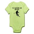thumbnail image 1 of CafePress - Id Rather Be Skiing Body Suit - Baby Light Bodysuit, 1 of 1