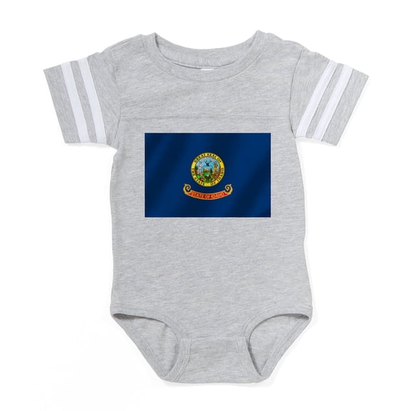 CafePress - Idaho State Flag - Cute Infant Baby Football Bodysuit