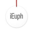 thumbnail image 1 of CafePress - Ieuph -  Round Wood Ornament 4", 1 of 2