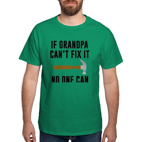 CafePress - If Grandpa Can't Fix It Dark T Shirt - Men's Classic Graphic Cotton T-Shirt