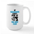 thumbnail image 1 of CafePress - If Grandpa Can't Fix It No One Can Mugs - 15 oz Ceramic Large White Novelty Mug, 1 of 6