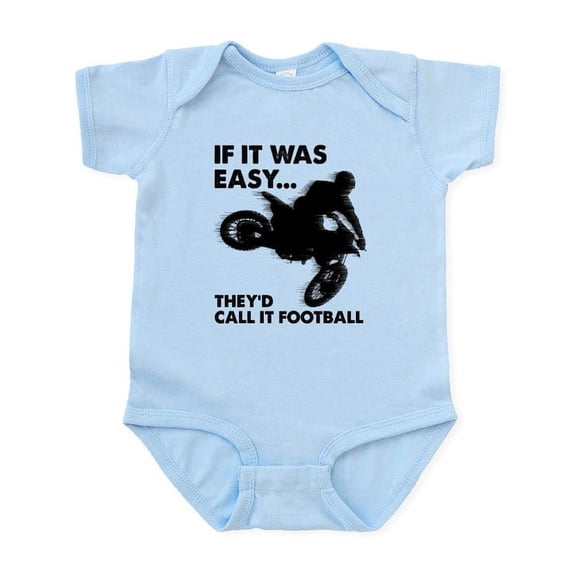 CafePress - If It Was Easy Theyd Call It Football Body Suit - Baby Light Bodysuit, Size Newborn - 24 Months