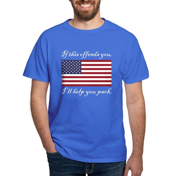 CafePress - If This Offends You... Dark T Shirt - Men's Classic Graphic Cotton T-Shirt