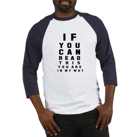 CafePress - If You Can Read This Baseball Jersey - Cotton Baseball Jersey, 3/4 Raglan Sleeve Shirt