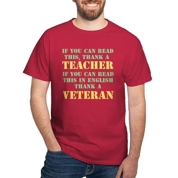 CafePress - If You Can Read This Thank Teacher Dark T Shirt - Men's Classic Graphic Cotton T-Shirt