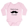 thumbnail image 1 of CafePress - If You Mustache Im One Body Suit - Long Sleeve Cotton Baby Bodysuit, 1 of 4