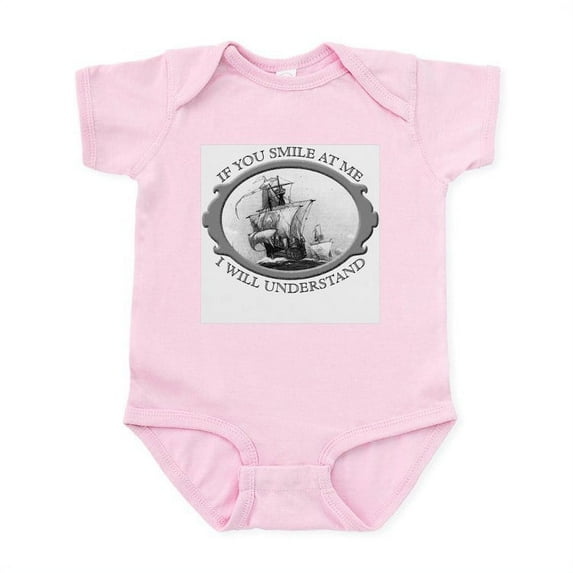 CafePress - If You Smile At Me Infant Bodysuit - Baby Light Bodysuit, Size Newborn - 24 Months