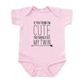 thumbnail image 1 of CafePress - If You Think Im Cute (Left Arrow) Infant Body Suit - Baby Light Bodysuit, Size Newborn - 24 Months, 1 of 4