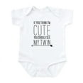 thumbnail image 1 of CafePress - If You Think Im Cute (Left Arrow) Infant Body Suit - Baby Light Bodysuit, Size Newborn - 24 Months, 1 of 4