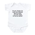 thumbnail image 1 of CafePress - If You Think Im Cute You Should See My Aunt..Do Yo - Baby Light Bodysuit, Size Newborn - 24 Months, 1 of 4