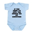 thumbnail image 1 of CafePress - If You Think Im Cute You Should See My Godfather B - Baby Light Bodysuit, Size Newborn - 24 Months, 1 of 4