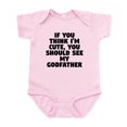 thumbnail image 1 of CafePress - If You Think Im Cute You Should See My Godfather B - Baby Light Bodysuit, Size Newborn - 24 Months, 1 of 4