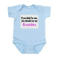 thumbnail image 1 of CafePress - If You Think Im Cute, You Should See My Grandma In - Baby Light Bodysuit, Size Newborn - 24 Months, 1 of 4