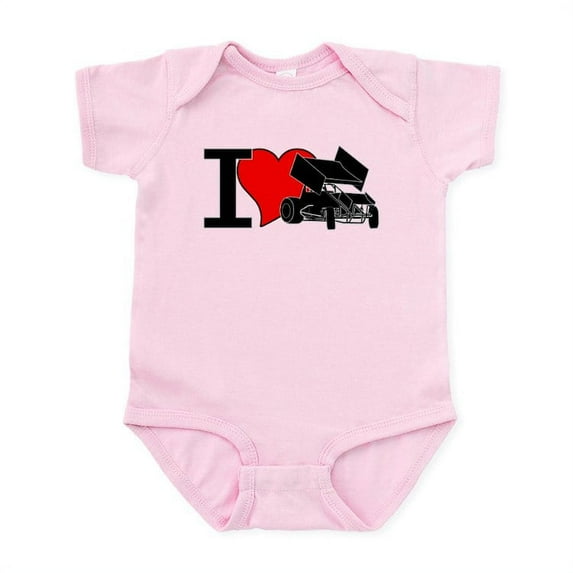 CafePress - Iheartsprints Infant Bodysuit - Baby Light Bodysuit, Size Newborn - 24 Months