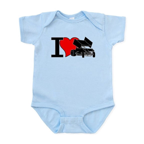 CafePress - Iheartsprints Infant Bodysuit - Baby Light Bodysuit, Size Newborn - 24 Months