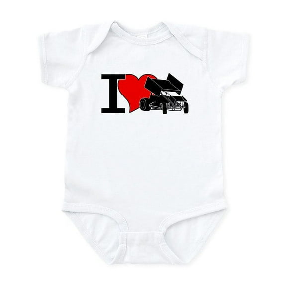 CafePress - Iheartsprints Infant Bodysuit - Baby Light Bodysuit, Size Newborn - 24 Months