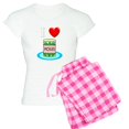 thumbnail image 1 of CafePress - Ilovepickles Drk - Women's Light Pajamas, 1 of 4