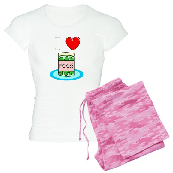 CafePress - Ilovepickles Drk - Women's Light Pajamas