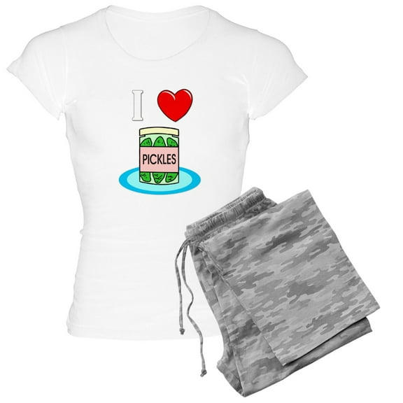 CafePress - Ilovepickles Drk - Women's Light Pajamas