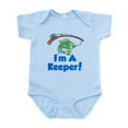 thumbnail image 1 of CafePress - Im A Keeper Fish Body Suit - Baby Light Bodysuit, Size Newborn - 24 Months, 1 of 4