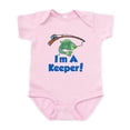 thumbnail image 1 of CafePress - Im A Keeper Fish Body Suit - Baby Light Bodysuit, Size Newborn - 24 Months, 1 of 4
