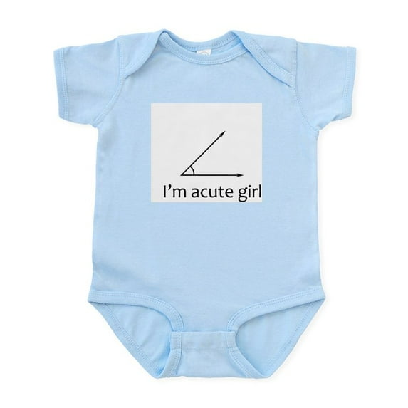 CafePress - Im Acute Girl Body Suit - Baby Light Bodysuit, Size Newborn - 24 Months