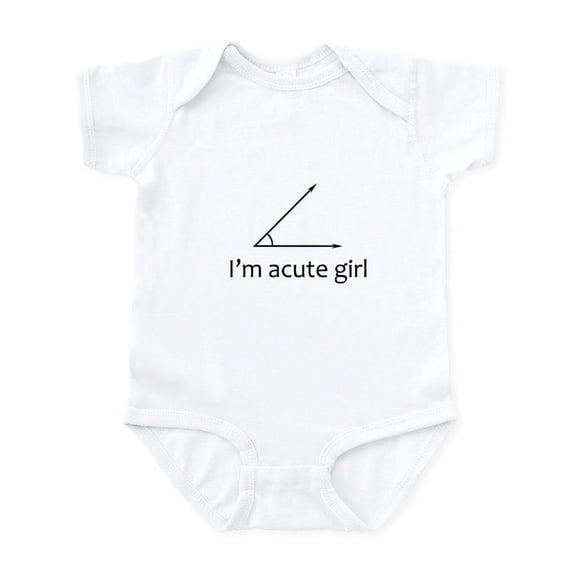 CafePress - Im Acute Girl Body Suit - Baby Light Bodysuit, Size Newborn - 24 Months