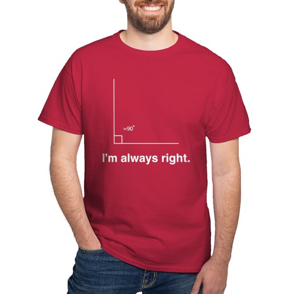 CafePress - Im Always Right T Shirt - Men's Classic Graphic Cotton T-Shirt