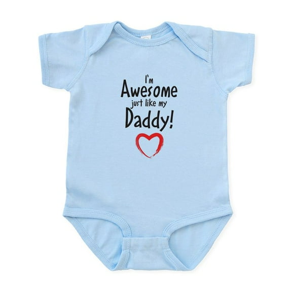CafePress - Im Awesome Just Like My Daddy! Body Suit - Baby Light Bodysuit, Size Newborn - 24 Months