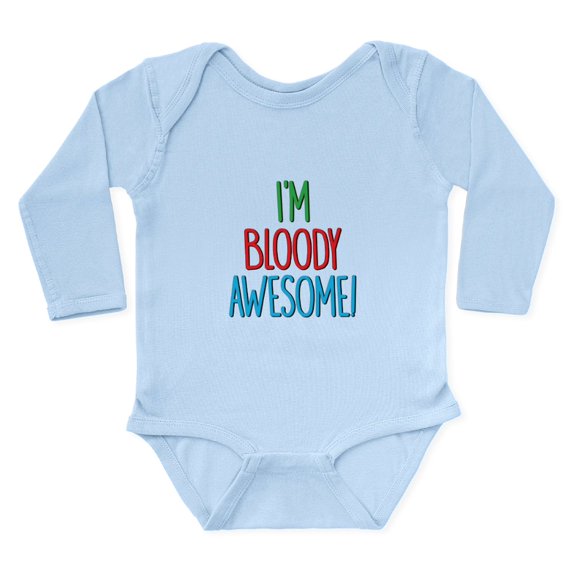 CafePress - Im Bloody Awesome! Body Suit - Long Sleeve Cotton Baby Bodysuit