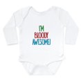 thumbnail image 1 of CafePress - Im Bloody Awesome! Body Suit - Long Sleeve Cotton Baby Bodysuit, 1 of 4