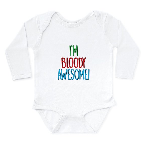 CafePress - Im Bloody Awesome! Body Suit - Long Sleeve Cotton Baby Bodysuit