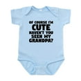 thumbnail image 1 of CafePress - Im Cute Havent You Seen My Grandpa Body Suit - Baby Light Bodysuit, Size Newborn - 24 Months, 1 of 4