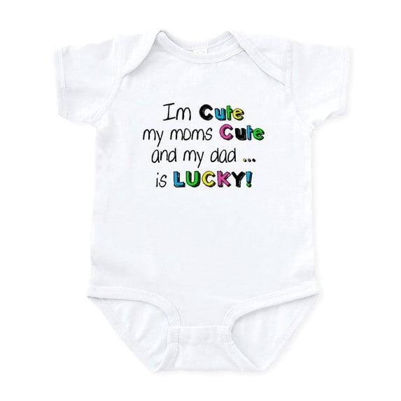 CafePress - Im Cute... Infant Bodysuit - Baby Light Bodysuit, Size Newborn - 24 Months