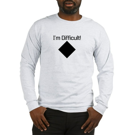 CafePress - Im Difficult Black Long Sleeve T Shirt - Unisex Cotton Long Sleeve T-Shirt
