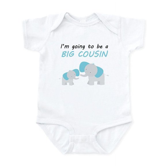 CafePress - Im Going To Be A Big Cousin Body Suit - Baby Light Bodysuit, Size Newborn - 24 Months