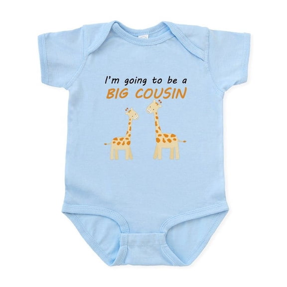 CafePress - Im Going To Be A Big Cousin Body Suit - Baby Light Bodysuit, Size Newborn - 24 Months