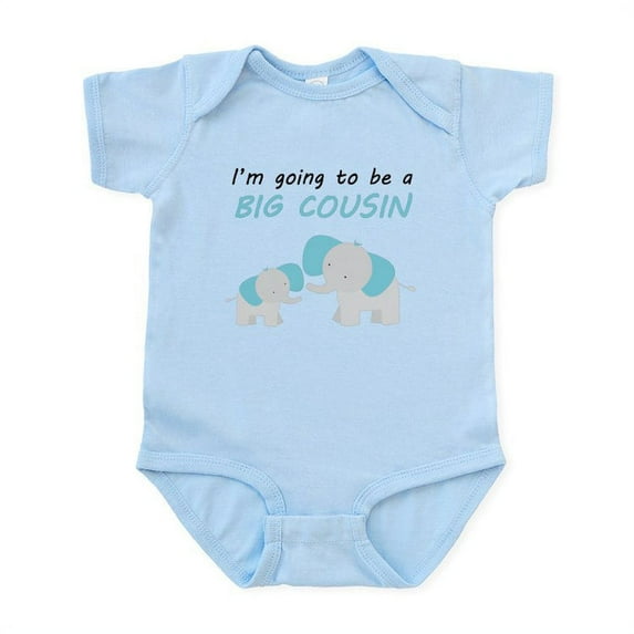 CafePress - Im Going To Be A Big Cousin Body Suit - Baby Light Bodysuit, Size Newborn - 24 Months