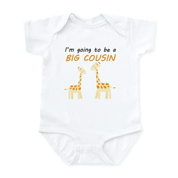 CafePress - Im Going To Be A Big Cousin Body Suit - Baby Light Bodysuit, Size Newborn - 24 Months