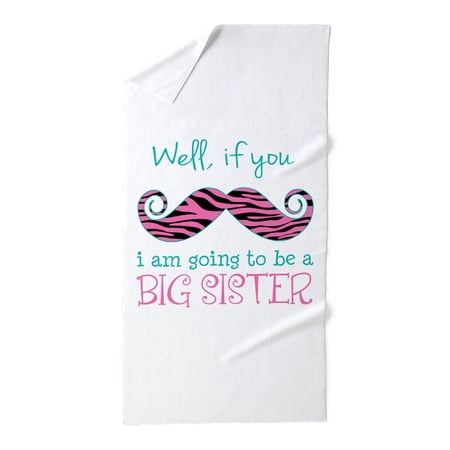 CafePress - Im Going To Be A Big Sister - Large Beach Towel, Soft 30"x60" Towel with Unique Design