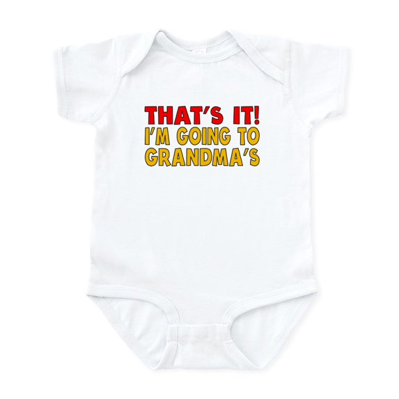 CafePress - Im Going To Grandmas Body Suit - Baby Light Bodysuit, Size Newborn - 24 Months