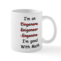 CafePress - Im Good With Math Mugs - 11 oz Ceramic Mug - Novelty Coffee Tea Cup