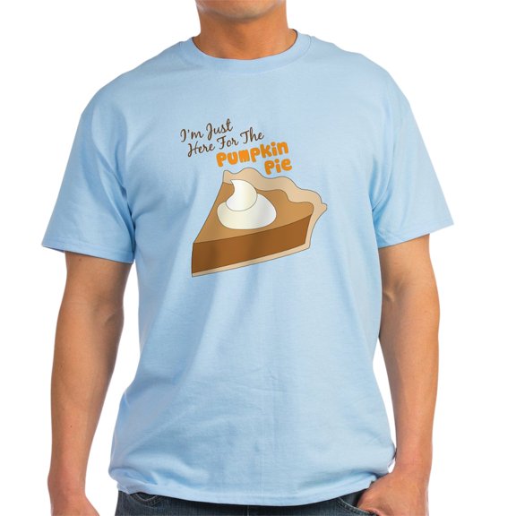 CafePress - Im Just Here For The Pumpkin Pie T Shirt - Men's Classic Graphic T-Shirt