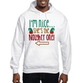thumbnail image 1 of CafePress - Im Nice She's Naughty Elf Hat Hooded Sweatshirt - Pullover Hoodie, Hooded Sweatshirt, 1 of 4