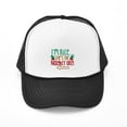 thumbnail image 1 of CafePress - Im Nice She's Naughty Elf Hat - Adjustable Unisex Printed Trucker Hat with Mesh Back, 1 of 8