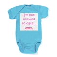 thumbnail image 1 of CafePress - Im Not Allowed To Date...Ever. - Cute Infant Bodysuit Baby Romper, 1 of 1