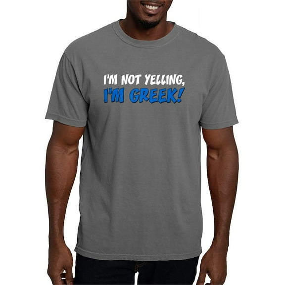 CafePress - Im Not Yelling Greek T Shirt - Mens Comfort Colors Shirt