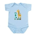 thumbnail image 1 of CafePress - Im One Blue/Brown Giraffe First Birthday Infant Bo - Baby Light Bodysuit, Size Newborn - 24 Months, 1 of 4
